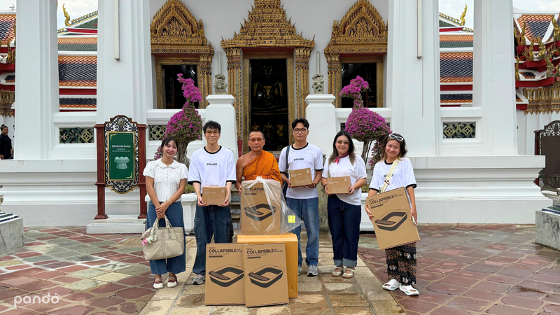 pando ทำบุญครบรอบ 5 ปี ร่วมบริจาคสิ่งของให้น้องแมววัดโพธิ์