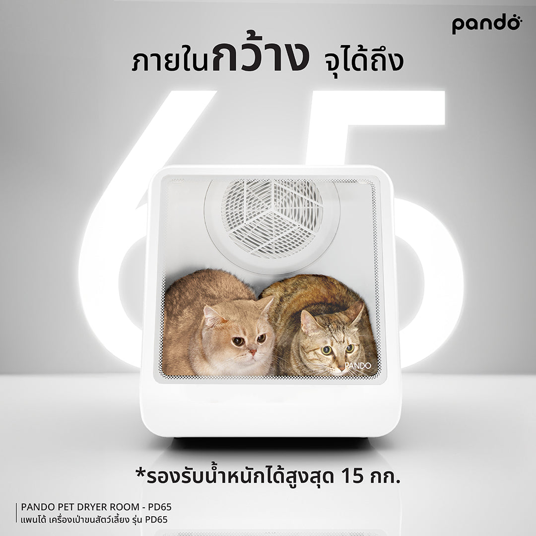 pando pet dryer room PD65 เครื่องเป่าขนสำหรับสัตว์เลี้ยง รุ่น PD65